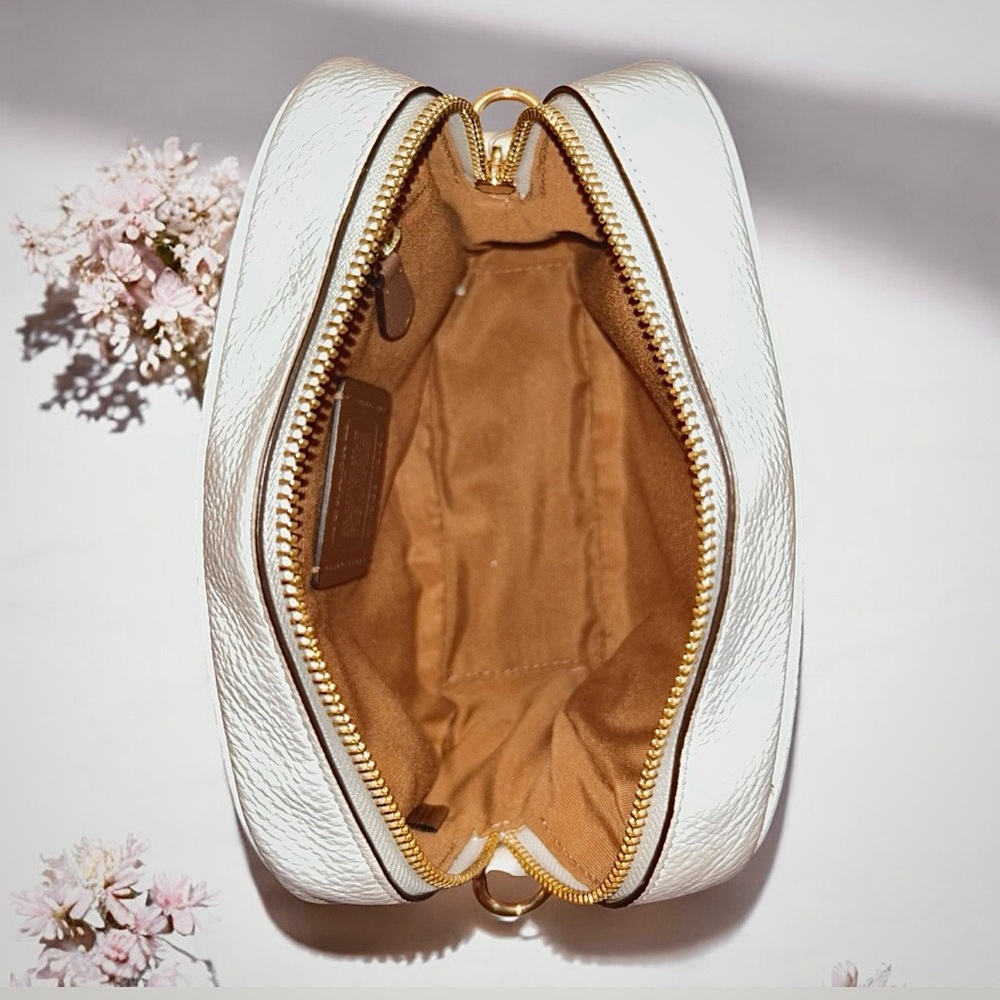 COACH Dempsey Crossbody Camera Bag with Striped Web Strap - Picture 8 of 16